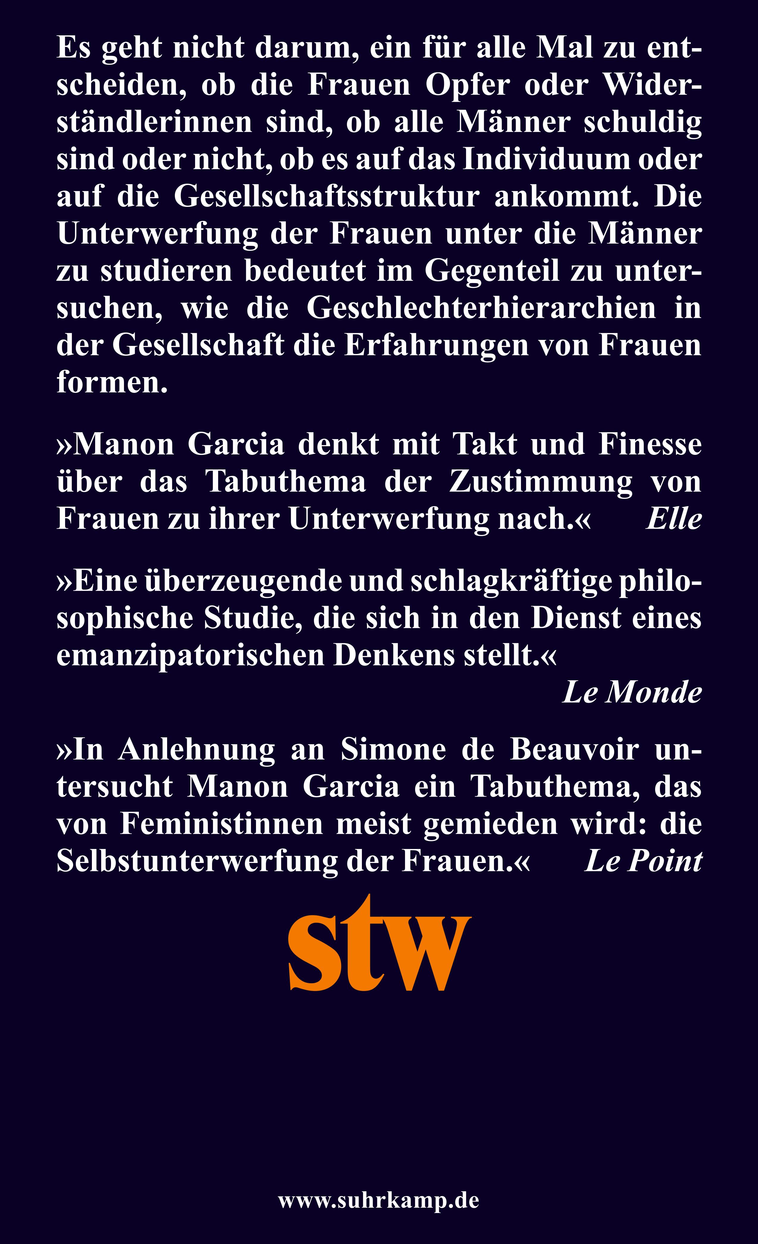 Rückseitencover Wir werden nicht unterwürfig geboren
