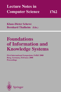 Vorderes Coverbild Foundations of Information and Knowledge Systems