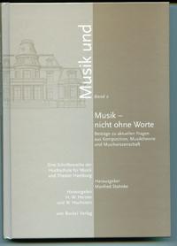 Vorderes Coverbild Musik - nicht ohne Worte