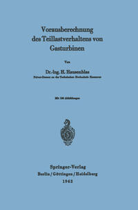 Vorderes Coverbild Vorausberechnung des Teillastverhaltens von Gasturbinen