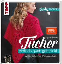 Vorderes Coverbild CraSy Secrets - Tücher einfach quer gestrickt.