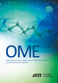 Vorderes Coverbild Prozessentwicklung zur Gewinnung von Oxymethylenethern (OME) aus Methanol und Formaldehyd
