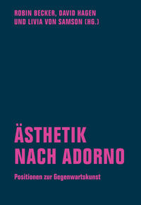 Vorderes Coverbild Ästhetik nach Adorno