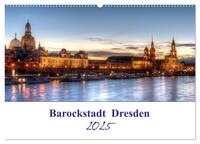 Vorderes Coverbild Barockstadt Dresden (Wandkalender 2025 DIN A2 quer), CALVENDO Monatskalender