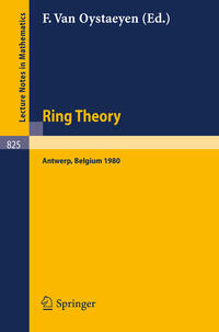 Vorderes Coverbild Ring Theory, Antwerp 1980