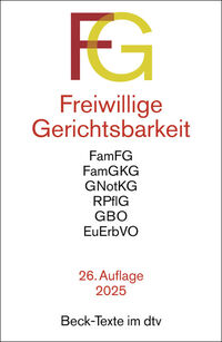Vorderes Coverbild Freiwillige Gerichtsbarkeit