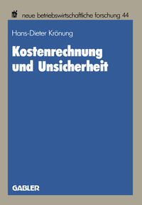 Vorderes Coverbild Kostenrechnung und Unsicherheit