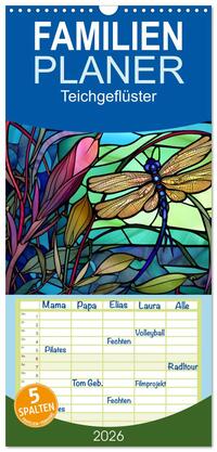 Vorderes Coverbild Familienplaner 2026 - Teichgeflüster mit 5 Spalten (Wandkalender, 21 x 45 cm) CALVENDO