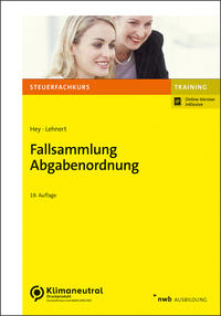 Vorderes Coverbild Fallsammlung Abgabenordnung