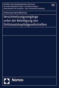 Vorderes Coverbild Verschmelzungsvorgänge unter der Beteiligung von Drittstaatskapitalgesellschaften