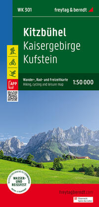 Vorderes Coverbild Kitzbühel, Wander-, Rad- und Freizeitkarte 1:50.000, freytag & berndt, WK 301
