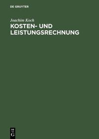 Vorderes Coverbild Kosten- und Leistungsrechnung