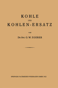 Vorderes Coverbild Kohle und Kohlen-Ersatz