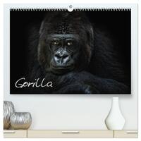Vorderes Coverbild Gorilla (hochwertiger Premium Wandkalender 2025 DIN A2 quer), Kunstdruck in Hochglanz
