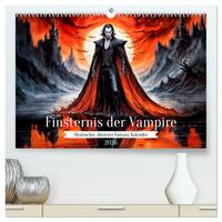 Vorderes Coverbild Finsternis der Vampire - Mystischer düsterer Fantasy Kalender (hochwertiger Premium Wandkalender 2026 DIN A2 quer), Kunstdruck in Hochglanz