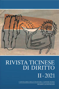 Vorderes Coverbild Rivista ticinese di diritto II-2021