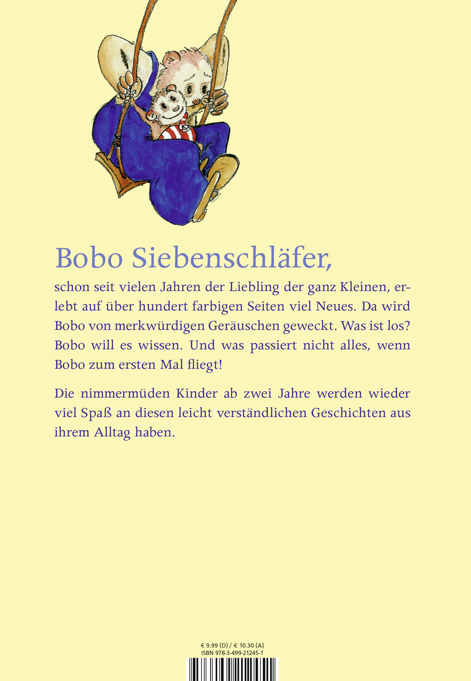 Rückseitencover Bobo Siebenschläfer ist wieder da