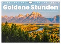 Vorderes Coverbild Goldene Stunden - Momente in wunderschönem Sonnenlicht. (Wandkalender 2025 DIN A4 quer), CALVENDO Monatskalender