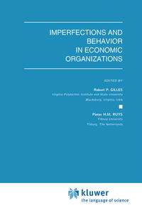 Vorderes Coverbild Imperfections and Behavior in Economic Organizations