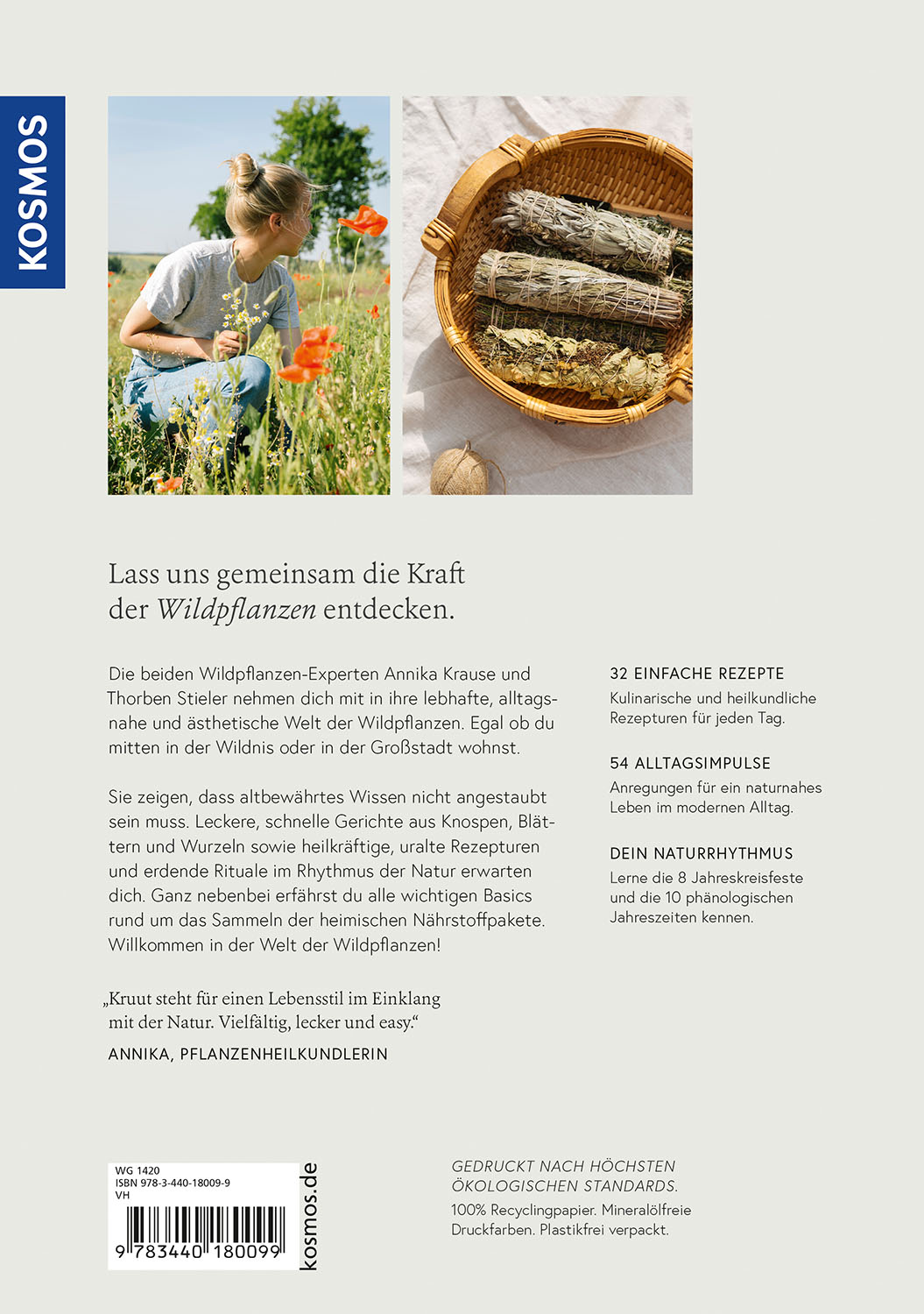 Rückseitencover Kruut - Wildpflanzen im Alltag