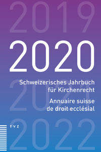 Vorderes Coverbild Schweizerisches Jahrbuch für Kirchenrecht / Annuaire suisse de droit ecclésial 2020