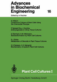 Vorderes Coverbild Plant Cell Cultures I