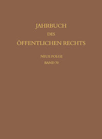 Vorderes Coverbild Jahrbuch des öffentlichen Rechts der Gegenwart. Neue Folge
