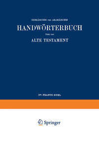 Vorderes Coverbild Wilhelm Gesenius’ Hebräisches und Aramäisches Handwörterbuch über das Alte Testament