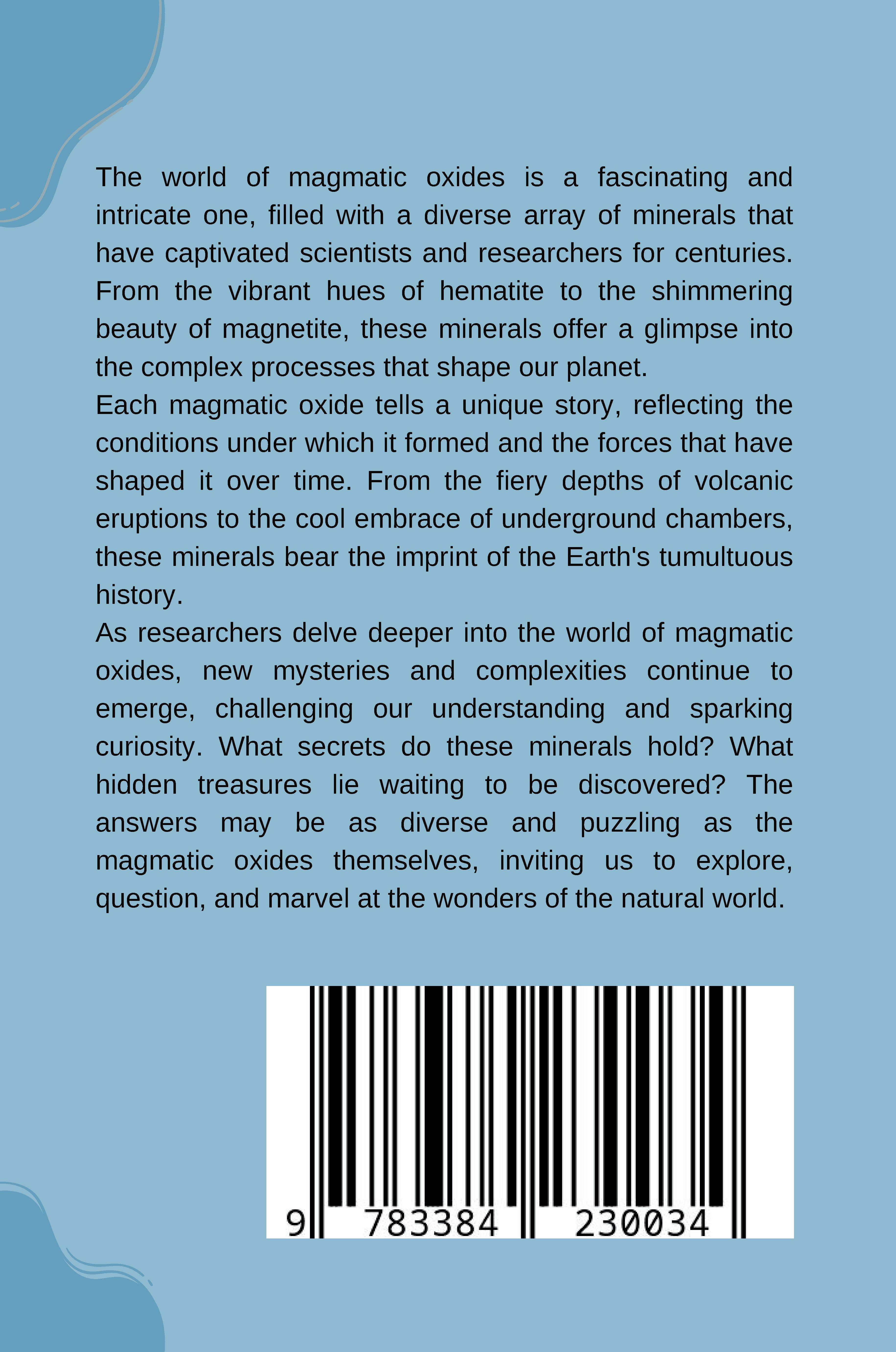 Rückseitencover Global Magmatic Oxides: Diverse & Puzzling