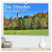 Vorderes Coverbild Die Stauden - Malerische Landschaft zwischen Wertach und Mindel (hochwertiger Premium Wandkalender 2025 DIN A2 quer), Kunstdruck in Hochglanz
