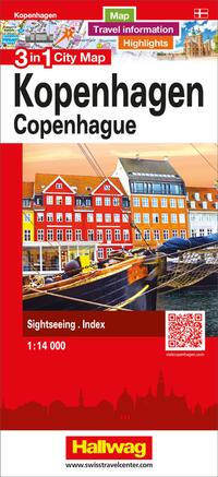 Vorderes Coverbild Hallwag Stadtplan Kopenhagen