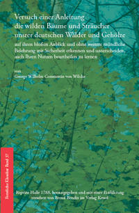 Vorderes Coverbild Versuch einer Anleitung die wilden Bäume und Sträucher unsrer deutschen Wälder und Gehölze