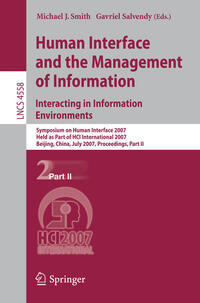 Vorderes Coverbild Human Interface and the Management of Information. Interacting in Information Environments