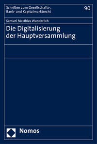 Vorderes Coverbild Die Digitalisierung der Hauptversammlung