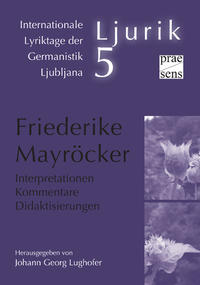 Vorderes Coverbild Friederike Mayröcker
