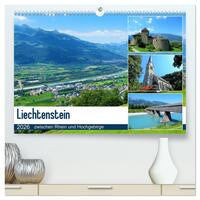 Vorderes Coverbild Liechtenstein - zwischen Rhein und Hochgebirge (hochwertiger Premium Wandkalender 2026 DIN A2 quer), Kunstdruck in Hochglanz