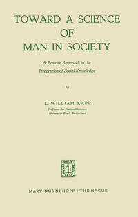 Vorderes Coverbild Toward a Science of Man in Society