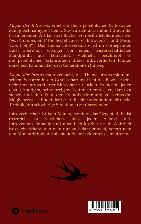 Rückseitencover Magie der Introversion