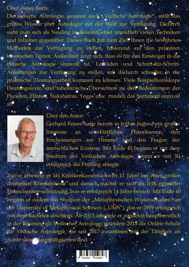 Rückseitencover Das 1 x 1 der Vedischen Astrologie
