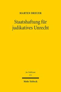 Vorderes Coverbild Staatshaftung für judikatives Unrecht