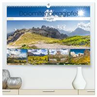 Vorderes Coverbild Dolomitenberggipfel (hochwertiger Premium Wandkalender 2025 DIN A2 quer), Kunstdruck in Hochglanz
