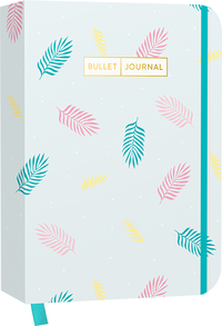 Vorderes Coverbild Bullet Journal "Pastel Leaves"