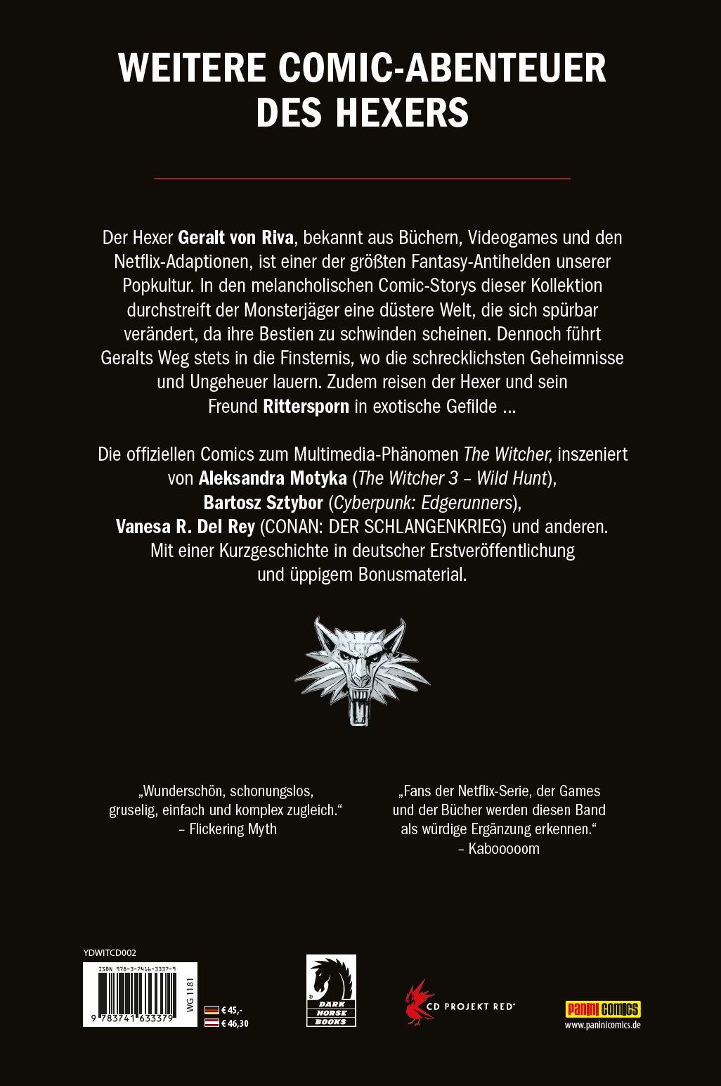 Rückseitencover The Witcher Deluxe Edition