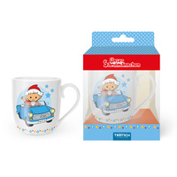 Vorderes Coverbild TRÖTSCH - Unser Sandmännchen Kindertasse Geschenktasse aus Porzellan Sandmännchen im Auto