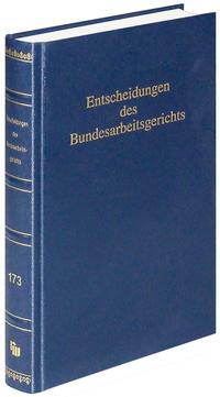 Vorderes Coverbild Entscheidungen des Bundesarbeitsgerichts (BAGE 173)