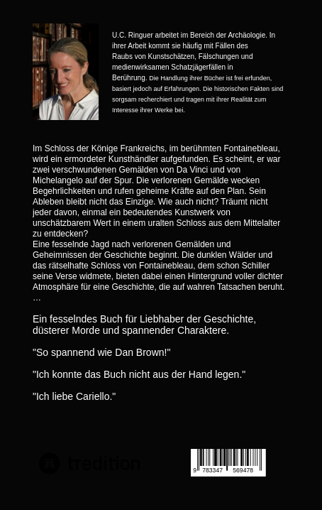 Rückseitencover Das Lächeln der Leda
