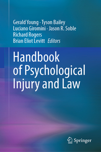 Vorderes Coverbild Handbook of Psychological Injury and Law