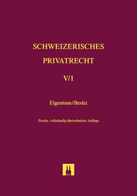 Vorderes Coverbild Bd. V/1: Eigentum und Besitz