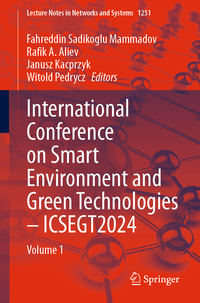 Vorderes Coverbild International Conference on Smart Environment and Green Technologies – ICSEGT2024