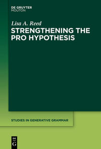 Vorderes Coverbild Strengthening the PRO Hypothesis